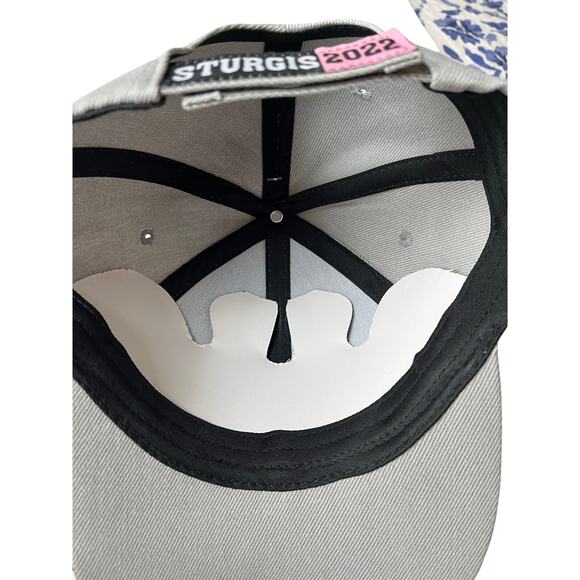 Sturgis | NWT Year 2022  - 82nd Annual Rally & Races Ball Cap Black & Pink - Picture 3 of 3